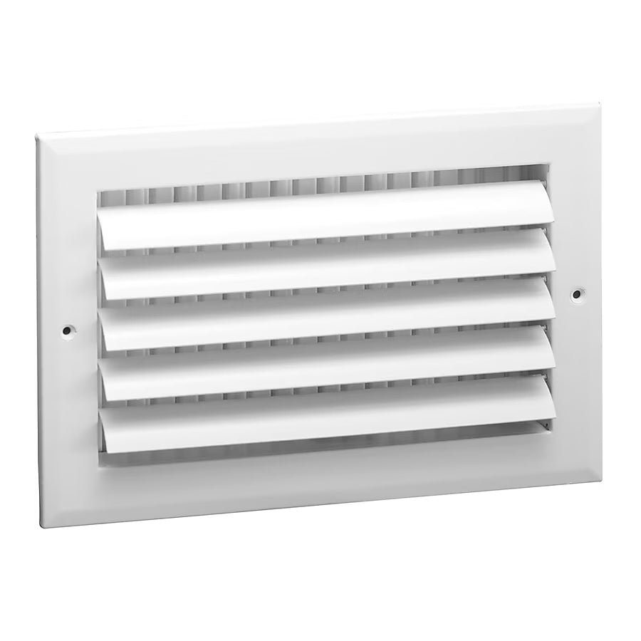 Proselect 12-in x 6-in 1-way curved Aluminum White Sidewall/Ceiling Register