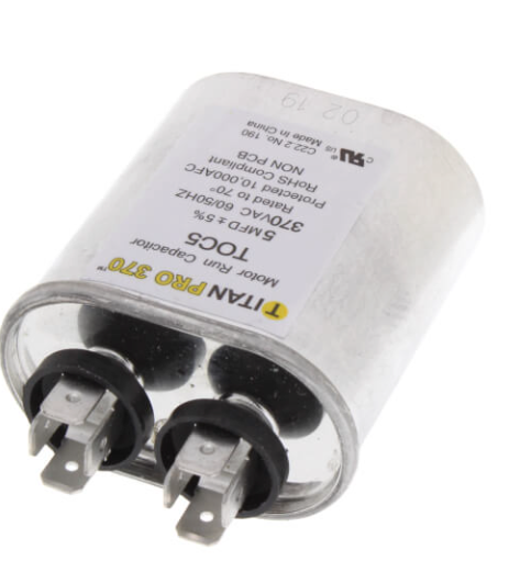 5 MFD Oval Motor Run Capacitor (370V)