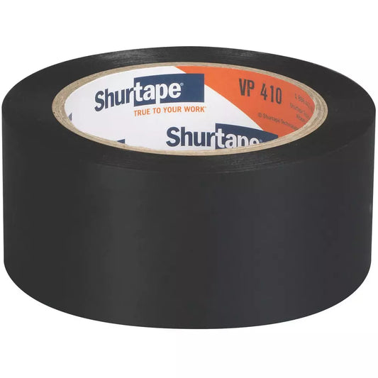 Shurtape VP 410 2 in. x 36 yd. Black Vinyl Line Set Tape