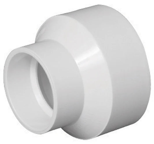 Charlotte Pipe 2 in. Dia. x 3 in. Dia. Hub To Hub Schedule 40 PVC Reducing Coupling