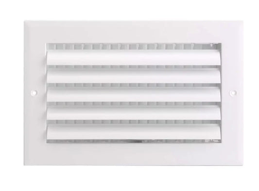 10-in x 4-in 1-way curved Aluminum White Sidewall/Ceiling Register