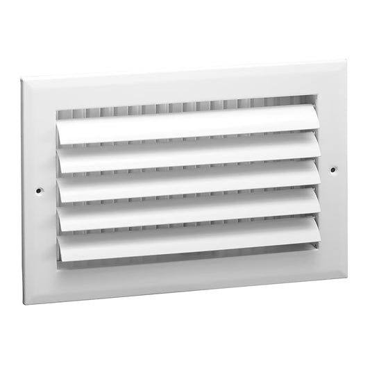 12-in x 6-in 1-way curved Aluminum White Sidewall/Ceiling Register