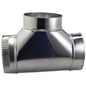 5" In Galvanized steel Round Full flow Duct tee