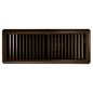 Proselect 4 in x 12 in Floor Register Brown Steel