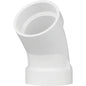 2 In. Schedule 40 45 Deg. Sanitary DWV PVC Elbow (1/8 Bend)