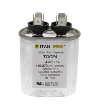 5 MFD Oval Motor Run Capacitor (440/370V)