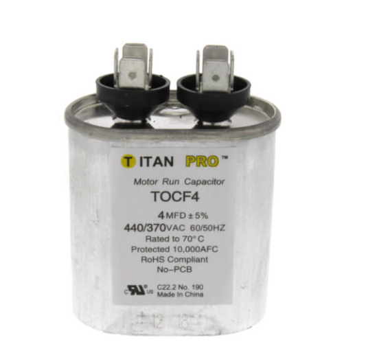 5 MFD Oval Motor Run Capacitor (440/370V)