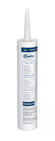 PROFLO® 9.8 oz. Silicone Caulk Sealant in Clear