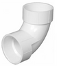 Charlotte Pipe 3-in PVC DWV Schedule 40 Hub x Hub 90 Degree Elbow for Non-Potable Water - NSF Safety Listed