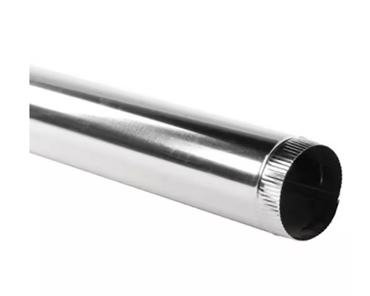 12 in. x 5 ft. Round Metal Duct Pipe
