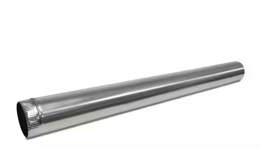 8 in. x 5 ft. Round Metal Duct Pipe