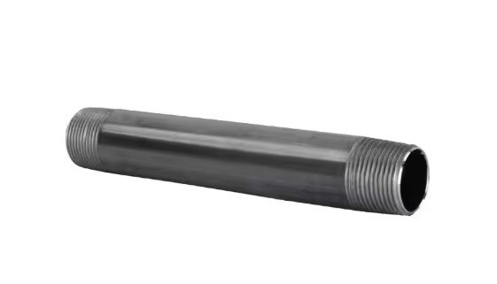 1/2 in. x 3 in. Black Steel Nipple