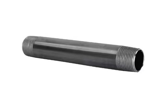 1/2 in. x 5 1/2 in. Black Steel Nipple