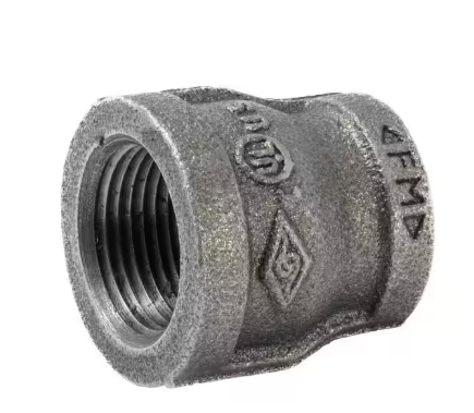 3/4 in. x 1/2 in. Black Malleable Iron FPT x FPT Reducing Coupling Fitting