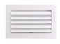 Proselect 10-in x 4-in 1-way curved Aluminum White Sidewall/Ceiling Register