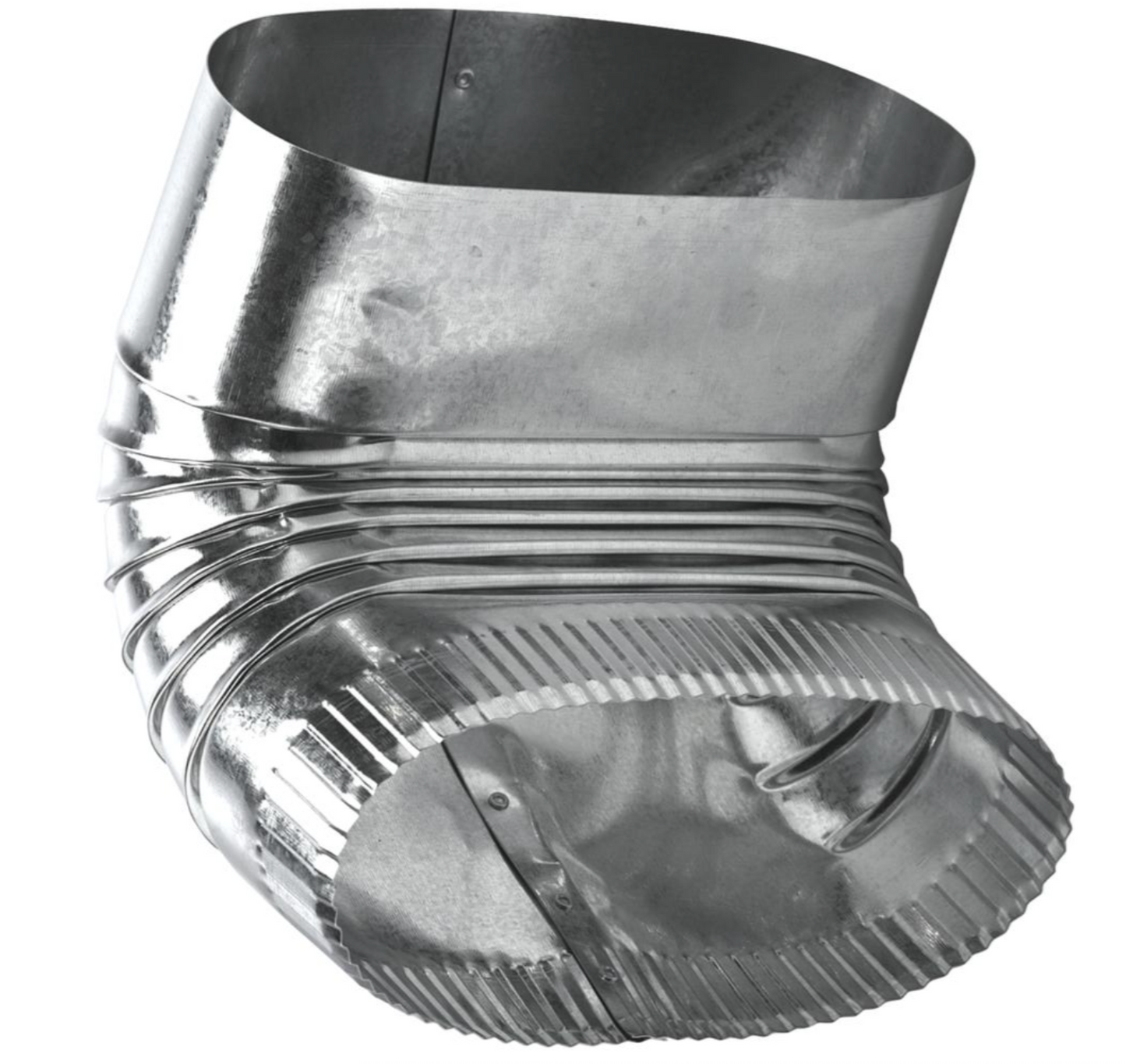 8" 90° Vertical Elbow Oval Duct Fitting