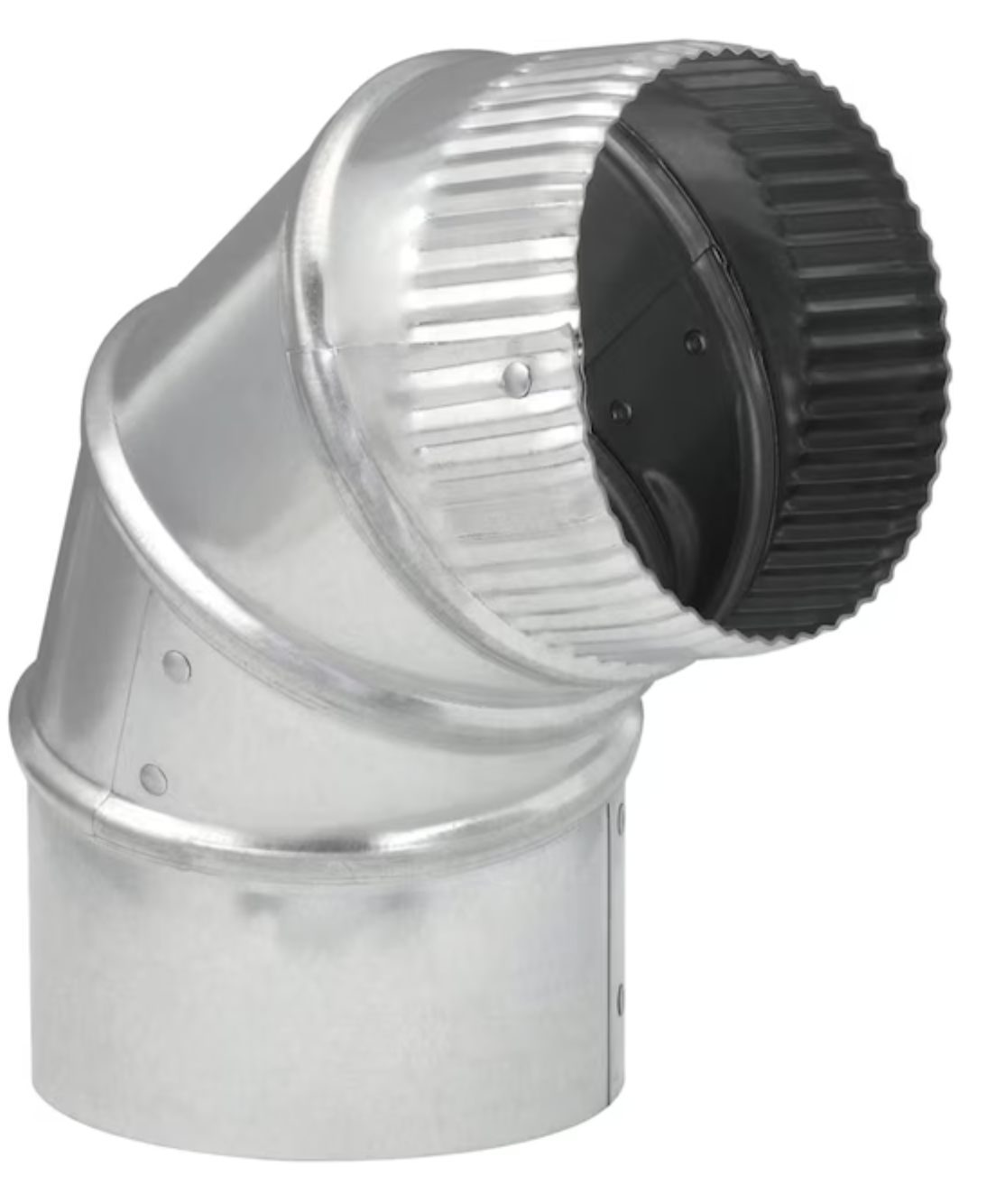 6" Galvanized steel Round Adjustable 90 degree Duct elbow