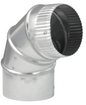 6" Galvanized steel Round Adjustable 90 degree Duct elbow