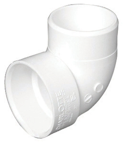 Charlotte Pipe 2 In. Schedule 40 90 Deg. DWV PVC Vent Street Elbow (1/4 Bend)